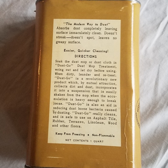 Vintage Golden Star Dust-Go Tin - Picture 2 of 3